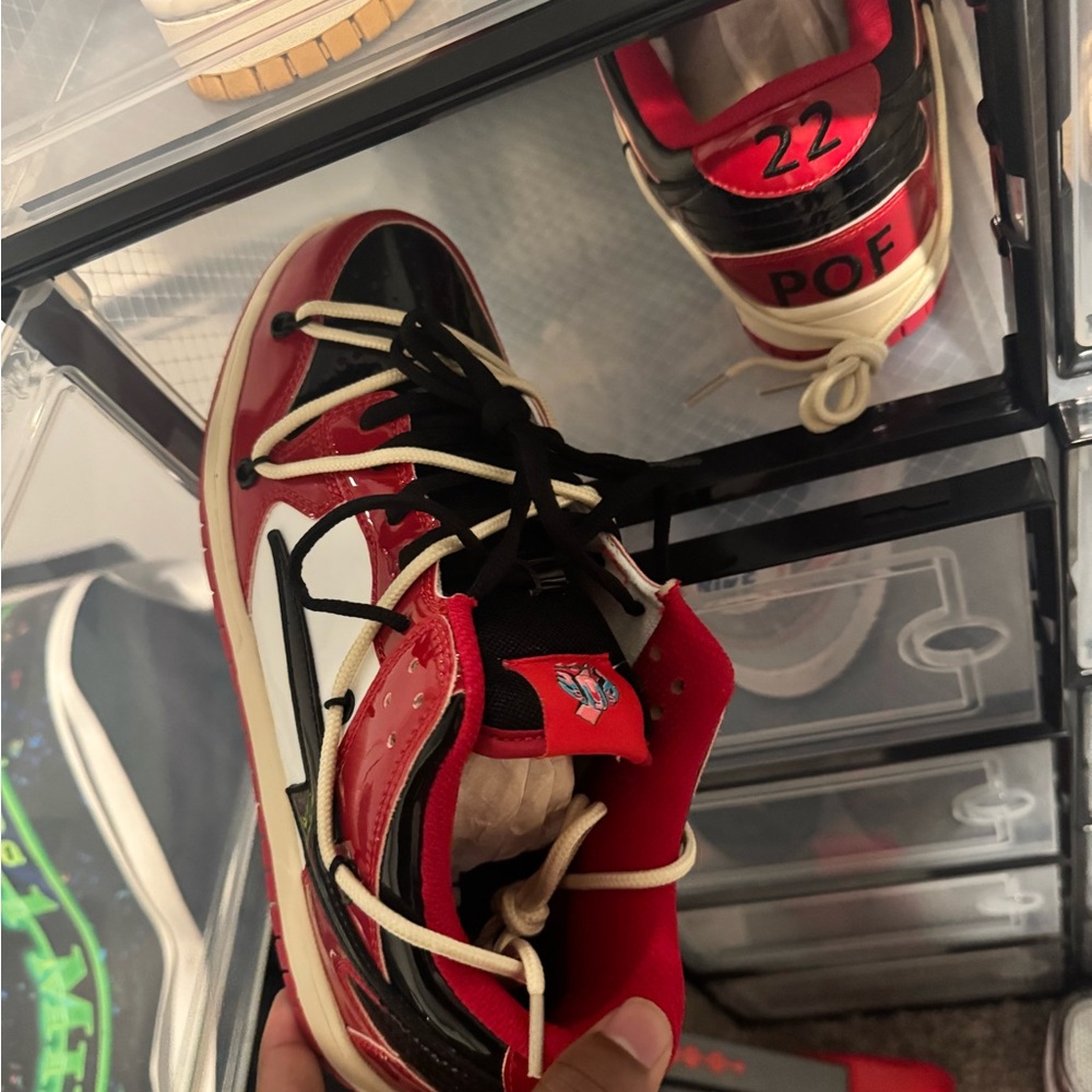 Red and Black Sneakers